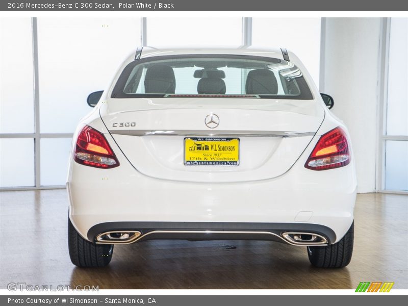 Polar White / Black 2016 Mercedes-Benz C 300 Sedan