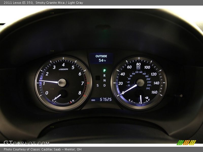 Smoky Granite Mica / Light Gray 2011 Lexus ES 350