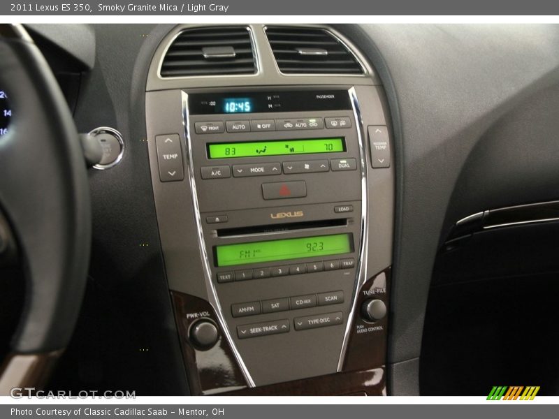 Smoky Granite Mica / Light Gray 2011 Lexus ES 350