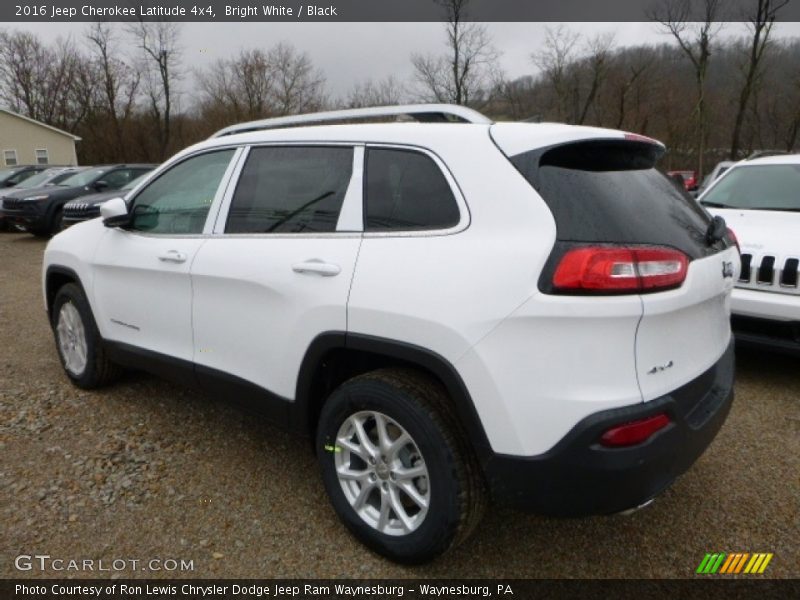 Bright White / Black 2016 Jeep Cherokee Latitude 4x4