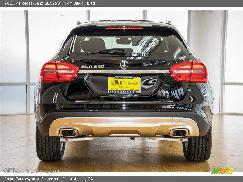 Night Black / Black 2016 Mercedes-Benz GLA 250