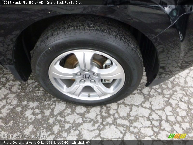 Crystal Black Pearl / Gray 2015 Honda Pilot EX-L 4WD