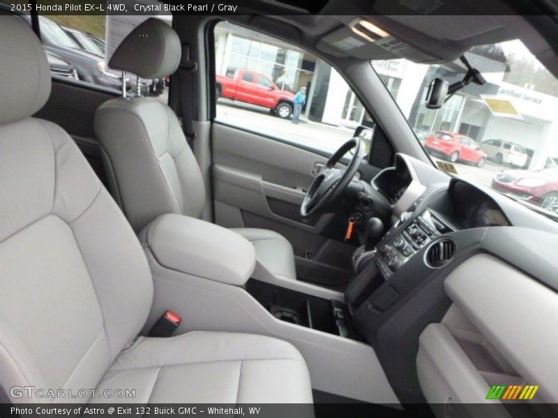 Crystal Black Pearl / Gray 2015 Honda Pilot EX-L 4WD