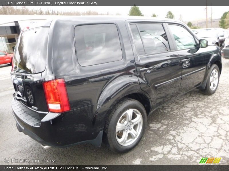 Crystal Black Pearl / Gray 2015 Honda Pilot EX-L 4WD