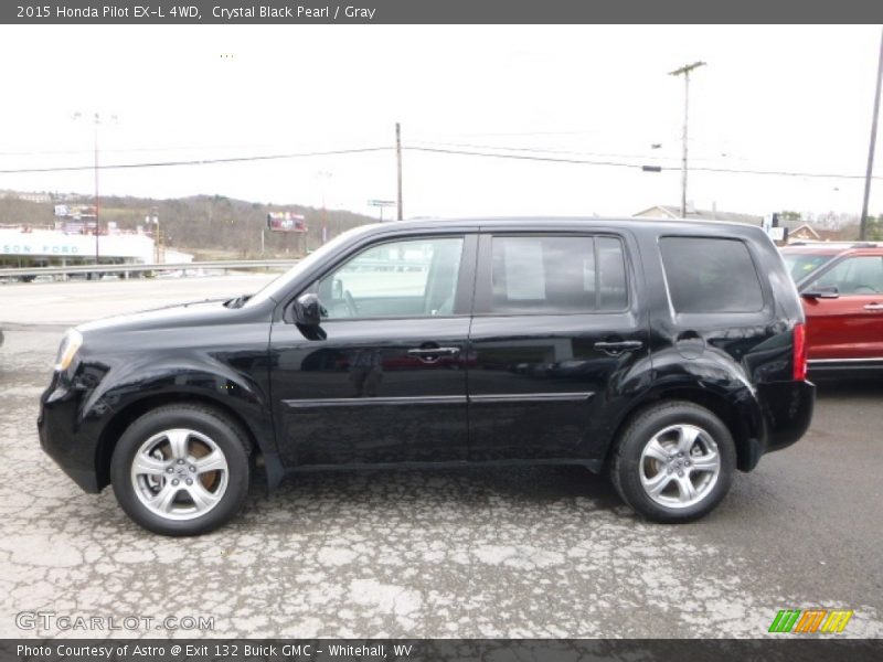 Crystal Black Pearl / Gray 2015 Honda Pilot EX-L 4WD