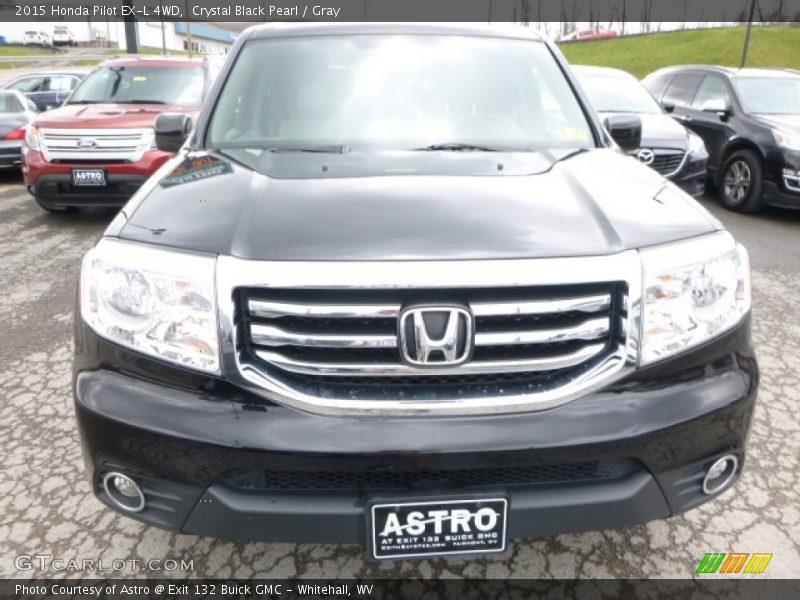 Crystal Black Pearl / Gray 2015 Honda Pilot EX-L 4WD
