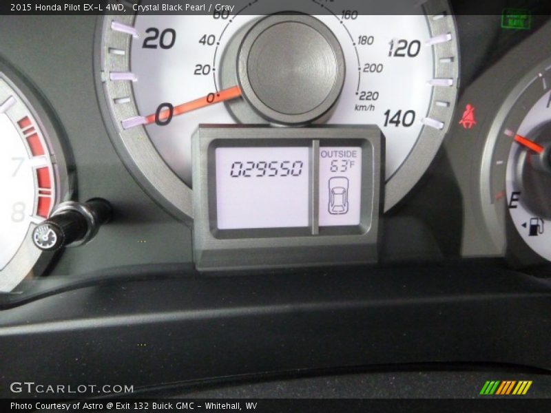 Crystal Black Pearl / Gray 2015 Honda Pilot EX-L 4WD