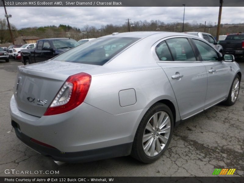 Silver Diamond / Charcoal Black 2013 Lincoln MKS EcoBoost AWD