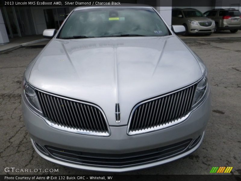 Silver Diamond / Charcoal Black 2013 Lincoln MKS EcoBoost AWD