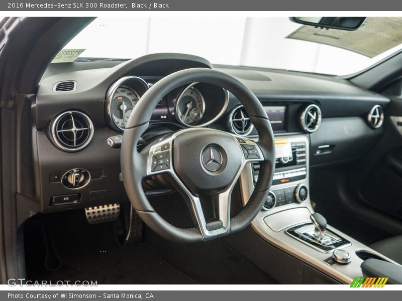 Black / Black 2016 Mercedes-Benz SLK 300 Roadster