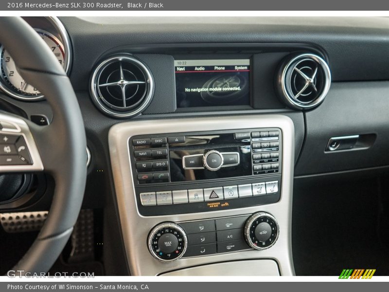 Black / Black 2016 Mercedes-Benz SLK 300 Roadster