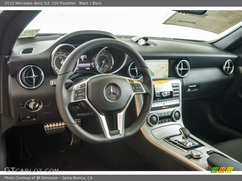 Black / Black 2016 Mercedes-Benz SLK 300 Roadster