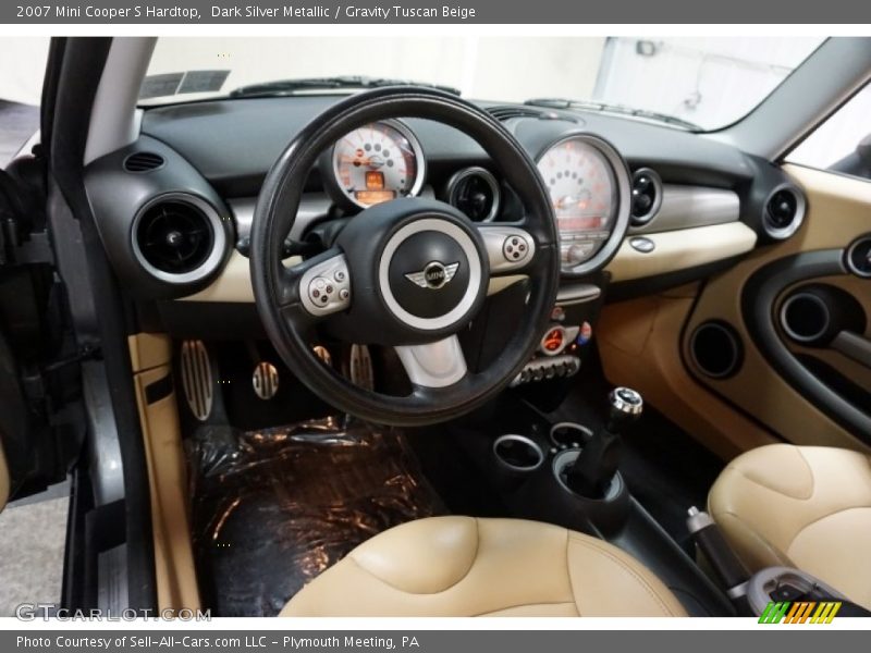 Dark Silver Metallic / Gravity Tuscan Beige 2007 Mini Cooper S Hardtop