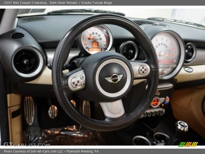 Dark Silver Metallic / Gravity Tuscan Beige 2007 Mini Cooper S Hardtop