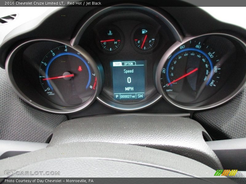 Red Hot / Jet Black 2016 Chevrolet Cruze Limited LT