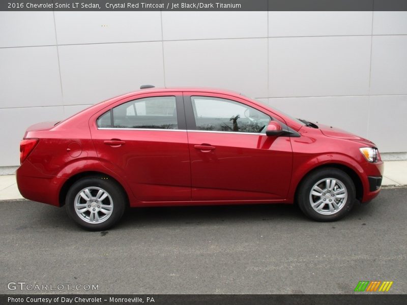 Crystal Red Tintcoat / Jet Black/Dark Titanium 2016 Chevrolet Sonic LT Sedan