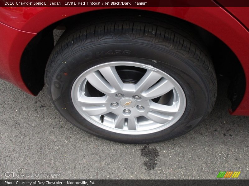 Crystal Red Tintcoat / Jet Black/Dark Titanium 2016 Chevrolet Sonic LT Sedan