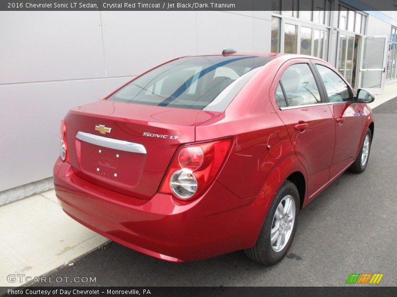 Crystal Red Tintcoat / Jet Black/Dark Titanium 2016 Chevrolet Sonic LT Sedan