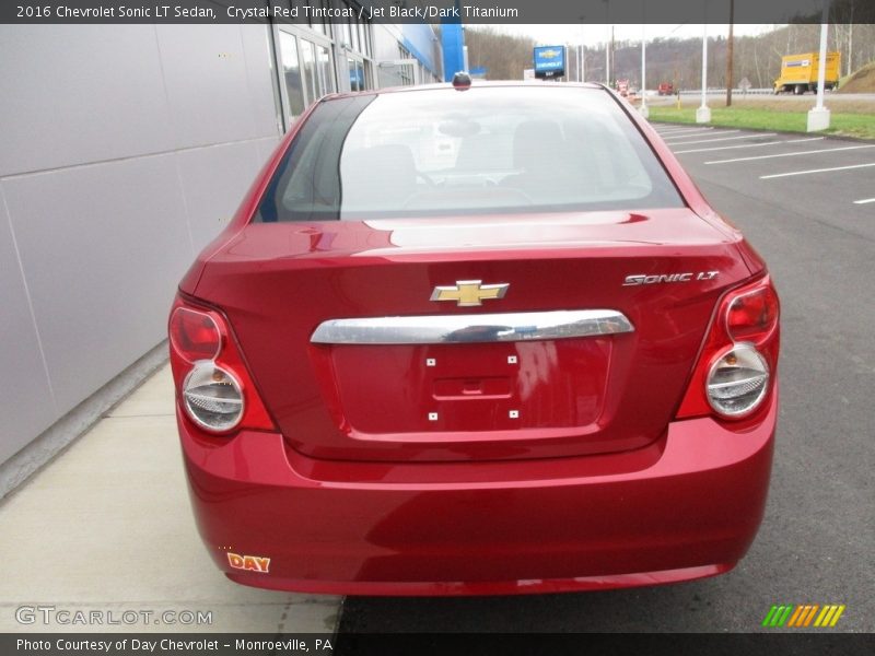 Crystal Red Tintcoat / Jet Black/Dark Titanium 2016 Chevrolet Sonic LT Sedan
