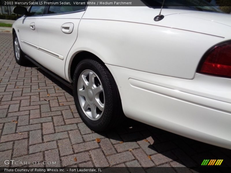 Vibrant White / Medium Parchment 2003 Mercury Sable LS Premium Sedan