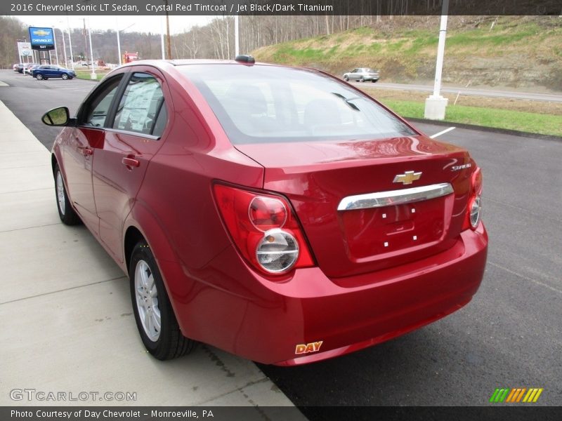 Crystal Red Tintcoat / Jet Black/Dark Titanium 2016 Chevrolet Sonic LT Sedan