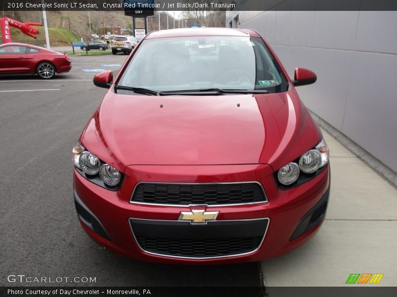 Crystal Red Tintcoat / Jet Black/Dark Titanium 2016 Chevrolet Sonic LT Sedan