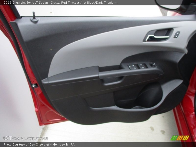 Crystal Red Tintcoat / Jet Black/Dark Titanium 2016 Chevrolet Sonic LT Sedan