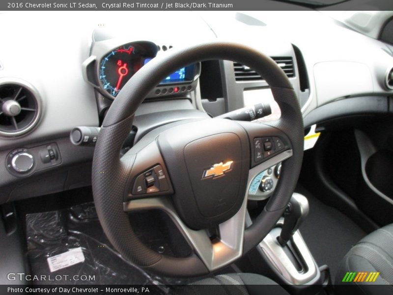 Crystal Red Tintcoat / Jet Black/Dark Titanium 2016 Chevrolet Sonic LT Sedan
