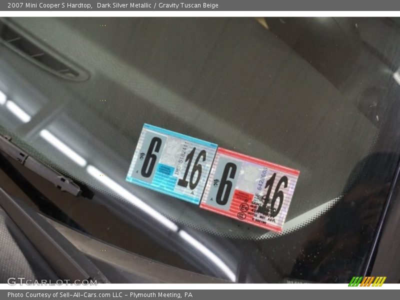 Dark Silver Metallic / Gravity Tuscan Beige 2007 Mini Cooper S Hardtop