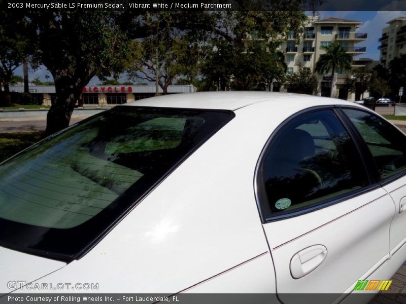 Vibrant White / Medium Parchment 2003 Mercury Sable LS Premium Sedan