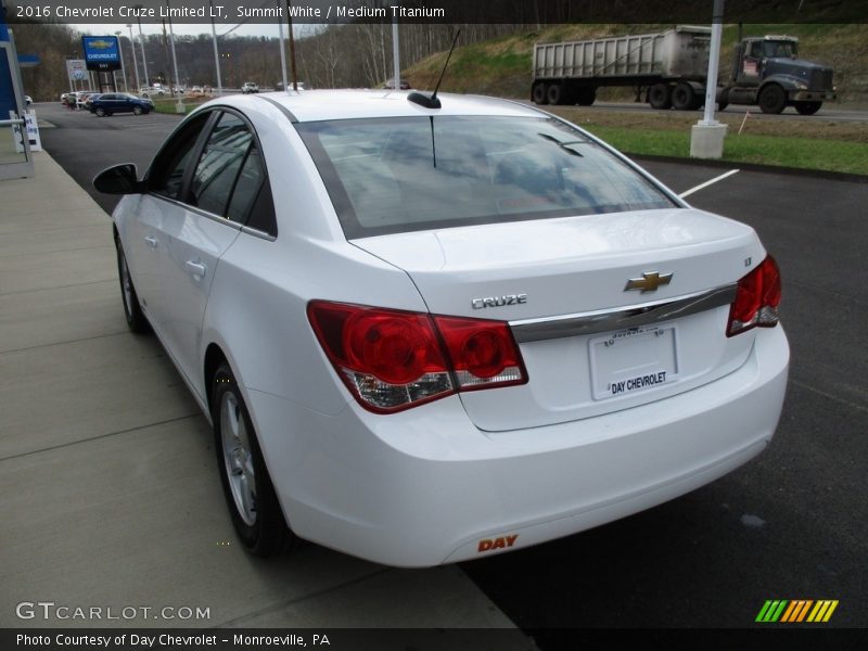 Summit White / Medium Titanium 2016 Chevrolet Cruze Limited LT