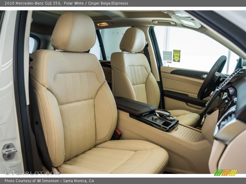 Polar White / Ginger Beige/Espresso 2016 Mercedes-Benz GLE 350