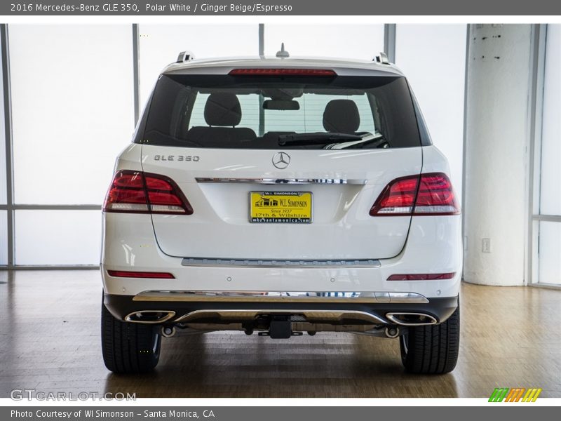 Polar White / Ginger Beige/Espresso 2016 Mercedes-Benz GLE 350