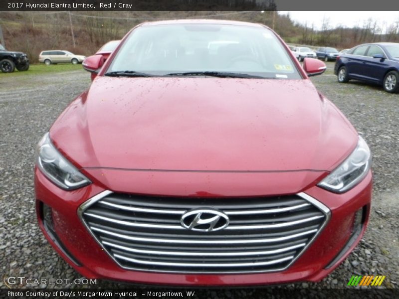 Red / Gray 2017 Hyundai Elantra Limited