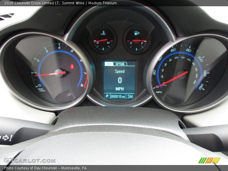 Summit White / Medium Titanium 2016 Chevrolet Cruze Limited LT