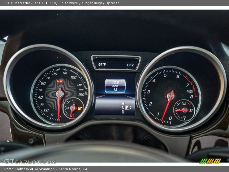 Polar White / Ginger Beige/Espresso 2016 Mercedes-Benz GLE 350