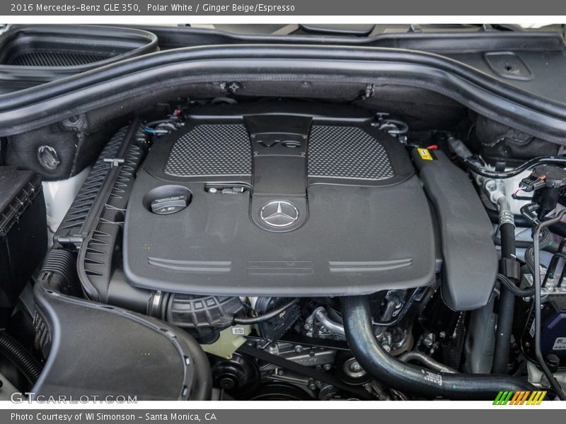 Polar White / Ginger Beige/Espresso 2016 Mercedes-Benz GLE 350