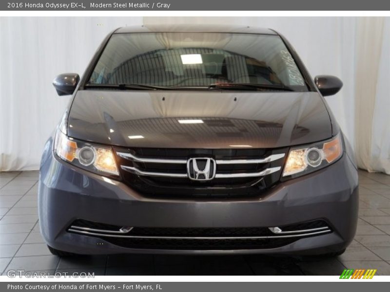 Modern Steel Metallic / Gray 2016 Honda Odyssey EX-L