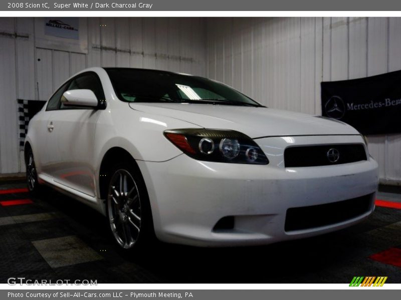 Super White / Dark Charcoal Gray 2008 Scion tC