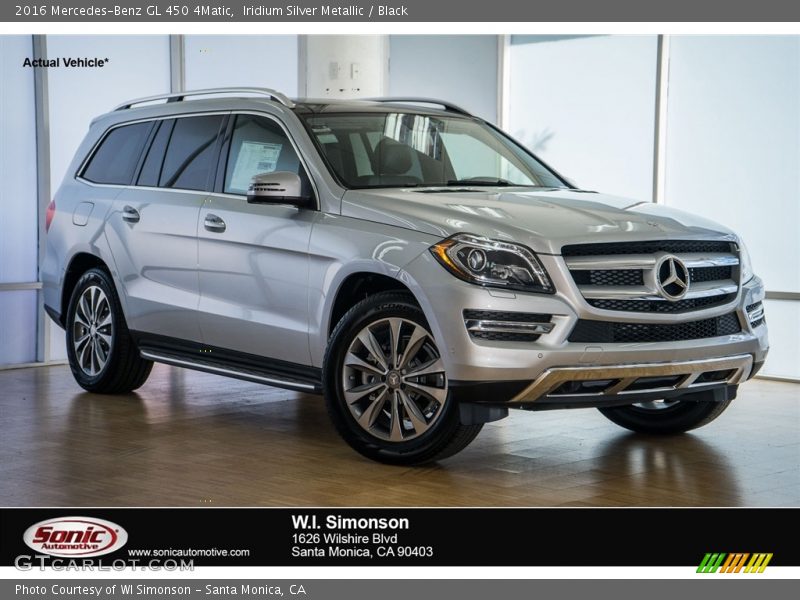 Iridium Silver Metallic / Black 2016 Mercedes-Benz GL 450 4Matic