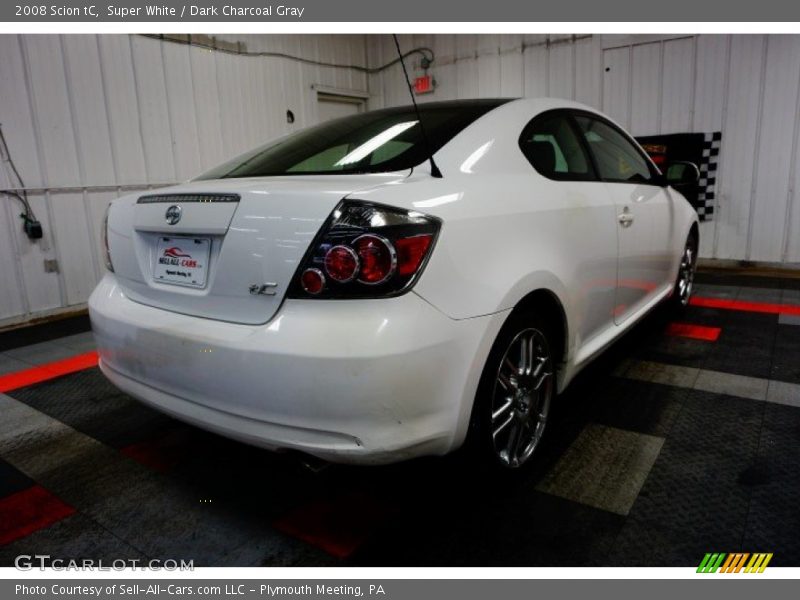 Super White / Dark Charcoal Gray 2008 Scion tC