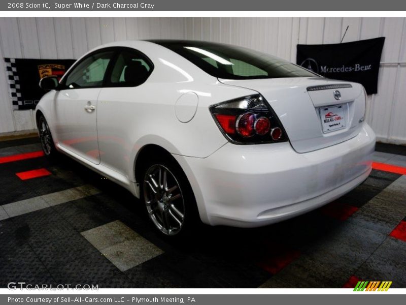 Super White / Dark Charcoal Gray 2008 Scion tC