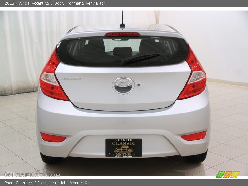 Ironman Silver / Black 2013 Hyundai Accent GS 5 Door