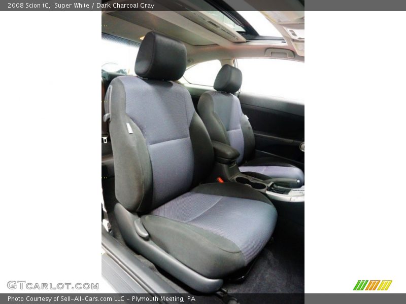Super White / Dark Charcoal Gray 2008 Scion tC