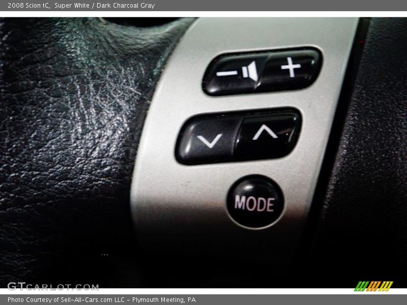 Super White / Dark Charcoal Gray 2008 Scion tC