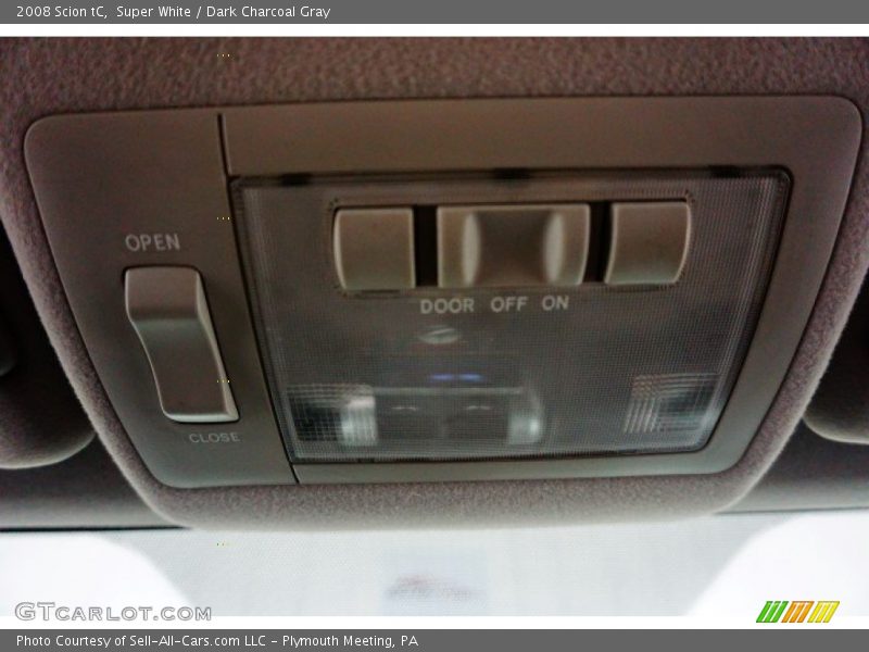 Super White / Dark Charcoal Gray 2008 Scion tC