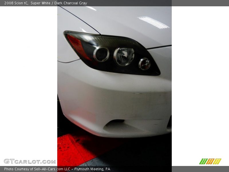 Super White / Dark Charcoal Gray 2008 Scion tC