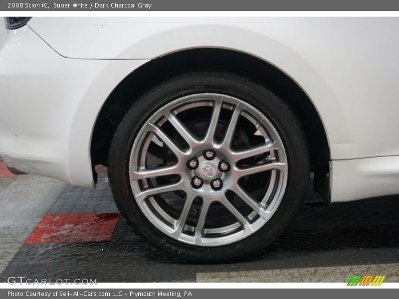Super White / Dark Charcoal Gray 2008 Scion tC