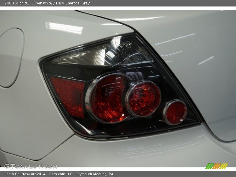 Super White / Dark Charcoal Gray 2008 Scion tC