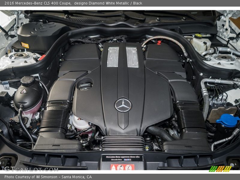 designo Diamond White Metallic / Black 2016 Mercedes-Benz CLS 400 Coupe